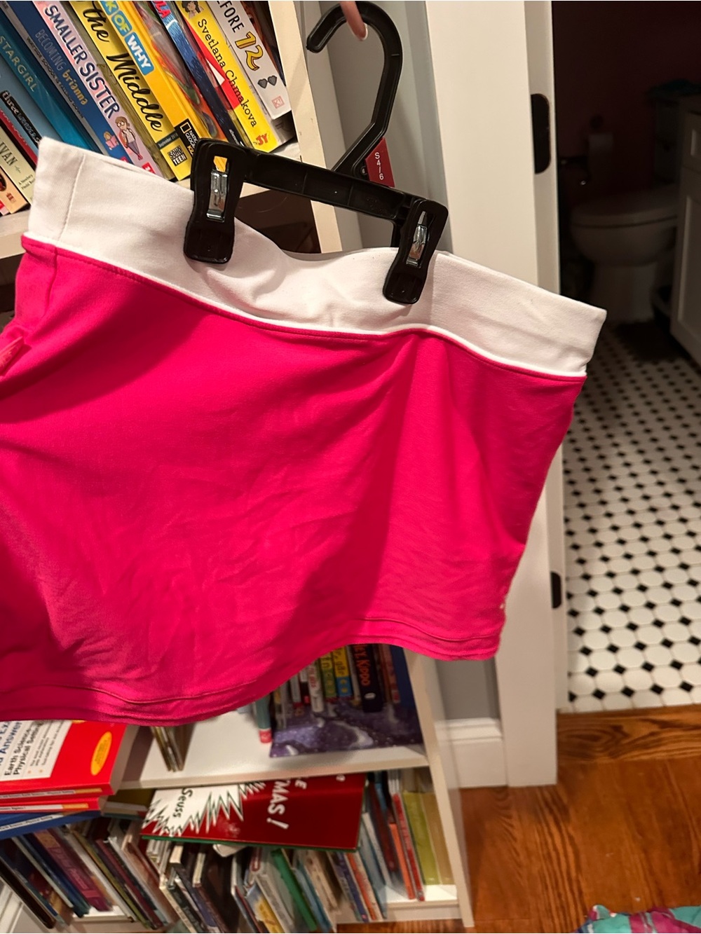 Nike Hot Pink Mini Skirt with White Waistband